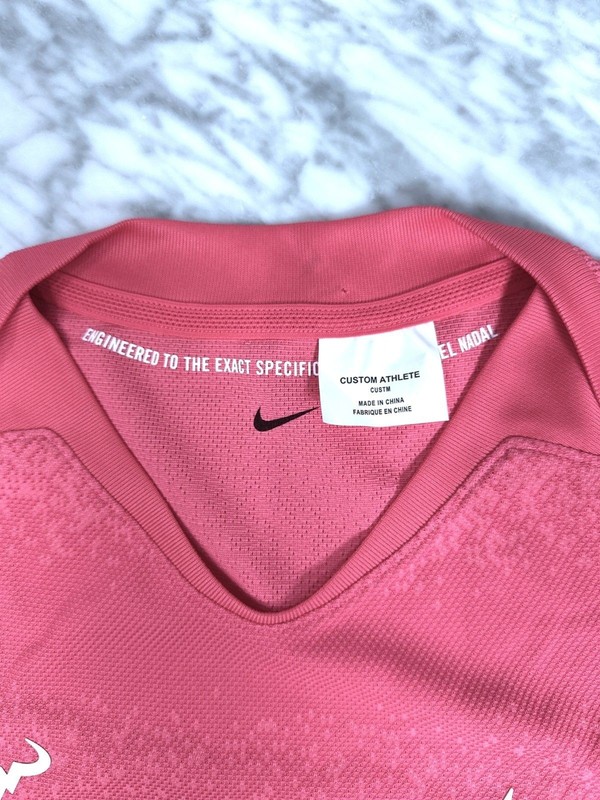 Nike Rafa Nadal Custom Athlete Issued Exclusive Tennis Shirt FD5407-629 Men's gallery