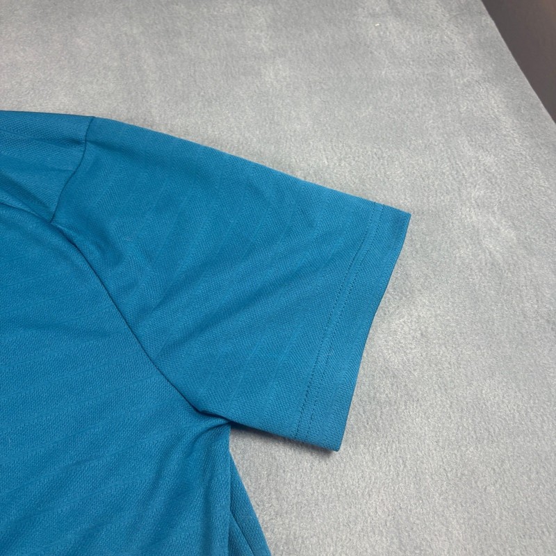 MSX by Michael Strahan Mens Teal Blue Short Sleeve Active Performance T-Shirt L gallery