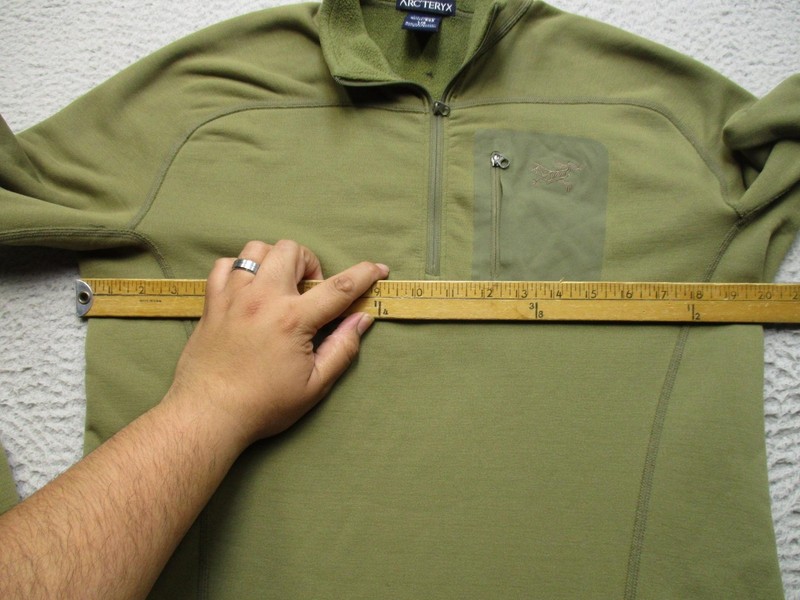 Arc'teryx Leaf Cold WX 1/4 Zip Mens L Green Fleece Polartec Pullover Fleece gallery