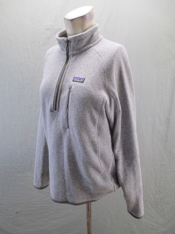 Patagonia Size M Mens Gray Fleece 1/4 Zip Pocket Outdoor Hiking Full Over 852 gallery