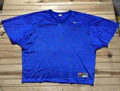 Vintage Nike Team NFL Football Warmup Pullover Blue Mesh Jersey Size 2XL