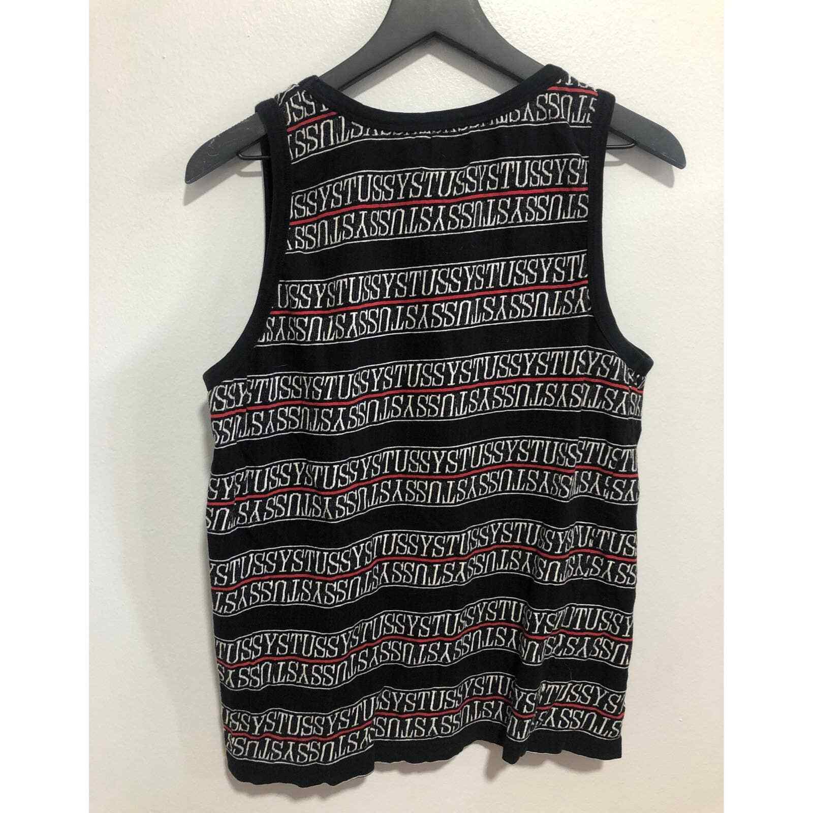 Stussy All-Over logo Tank Top Size Small streetwear gallery