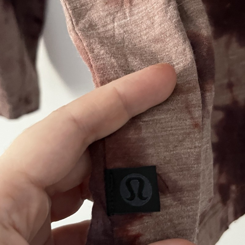 Lululemon Lab Wool Blend Tie Dye Long Sleeve T Shirt Brown Large gallery