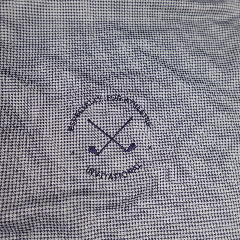 Peter Millar Pullover Mens XL 1/4 Zip Golf Perth Performance Gray Houndstooth gallery