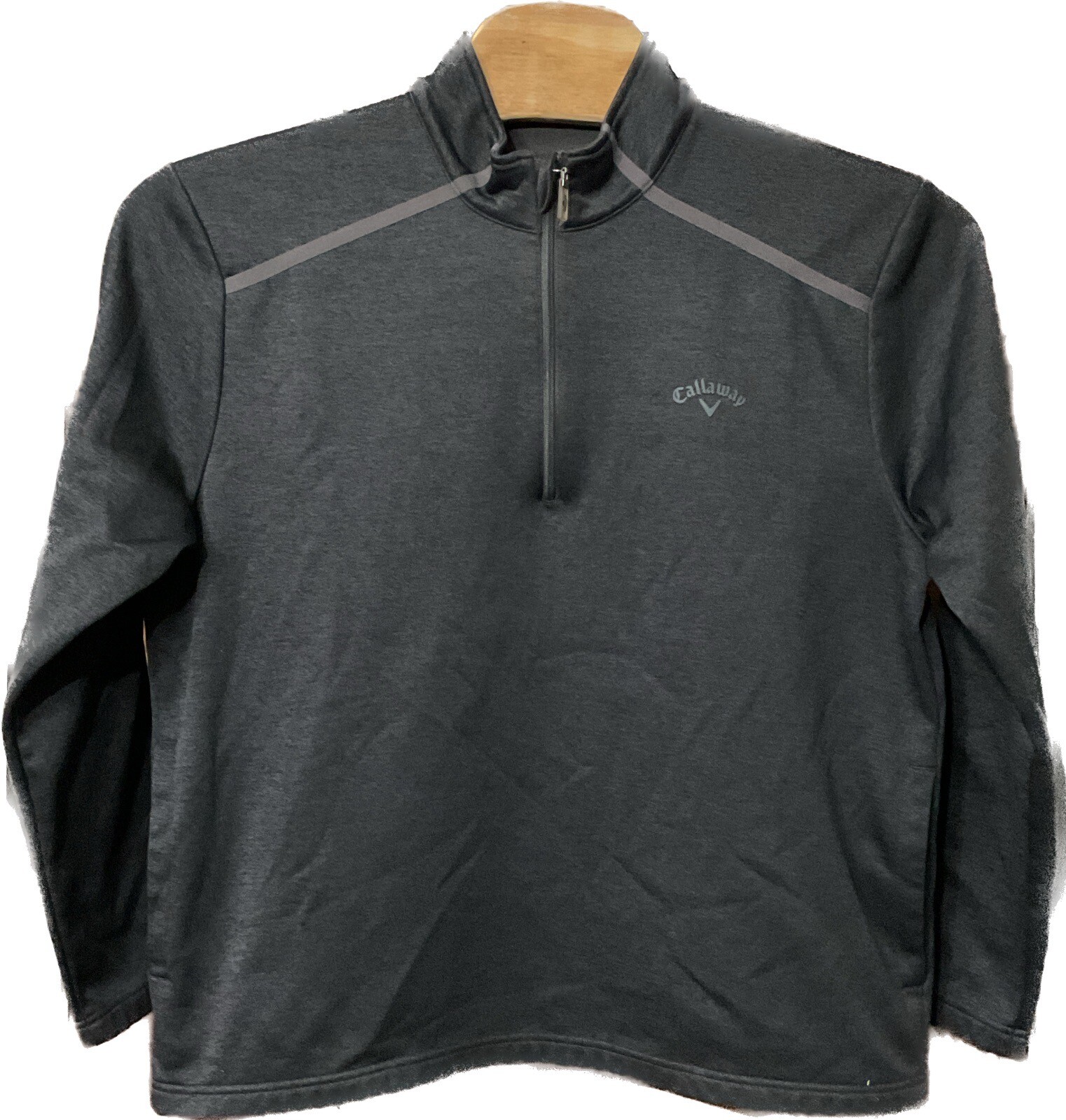 Callaway Golf Men's Collared 1/4 Quarter Zip Pullover Gray Sweatshirt Size XL gallery