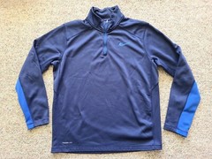 EUC Nike Men’s Therma-Fit 1/4 Zip Fleece Pullover Color Blue Size Size Large L