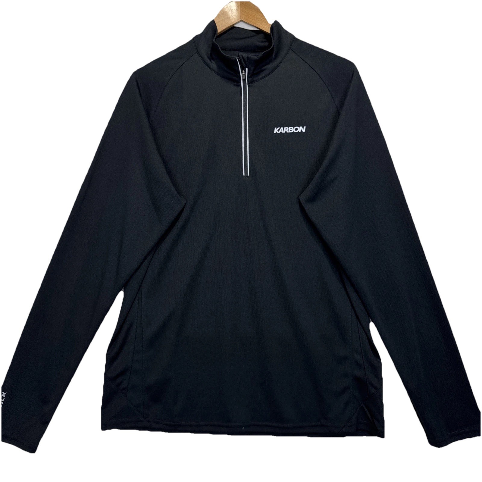 Karbon 1/4 Zip Pullover Sweaters Mens L Black K-Wick Performance Athletic gallery