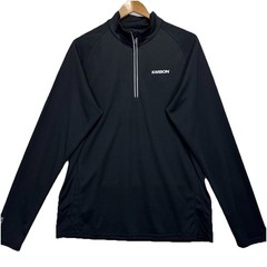 Karbon 1/4 Zip Pullover Sweaters Mens L Black K-Wick Performance Athletic