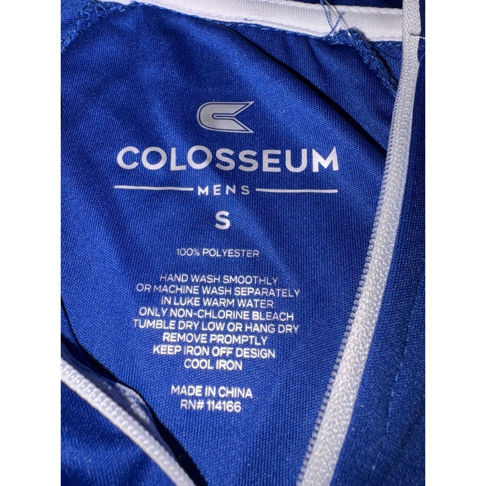 NWT Men's Indiana State Colosseum Quarter Zip Pullover -Small- Blue gallery
