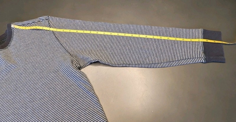 Lululemon Men's Striped Long Sleeve Crewneck Shirt - Grey & White - Size... gallery