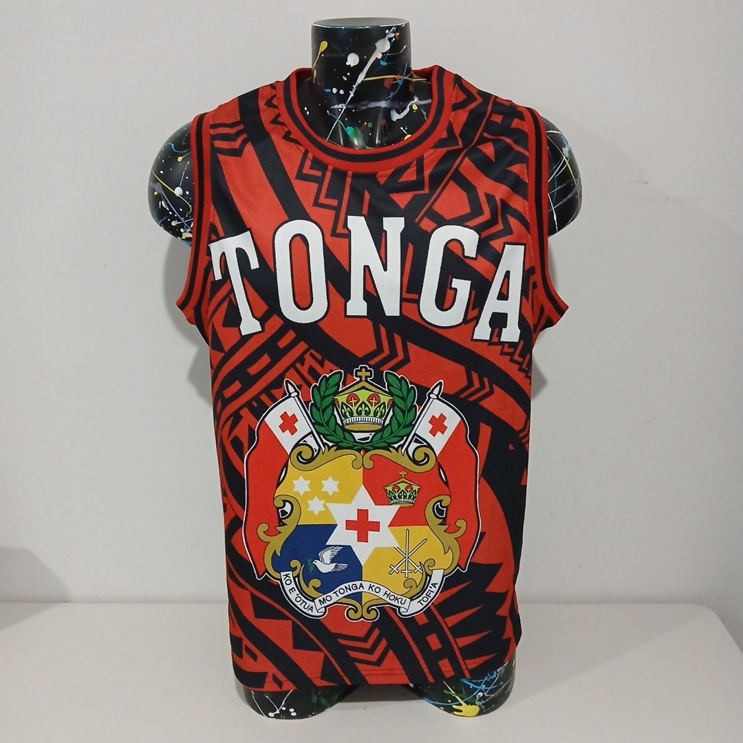 Tonga Heritage Recon Basketball Singlet Men’s Size L - VGC gallery