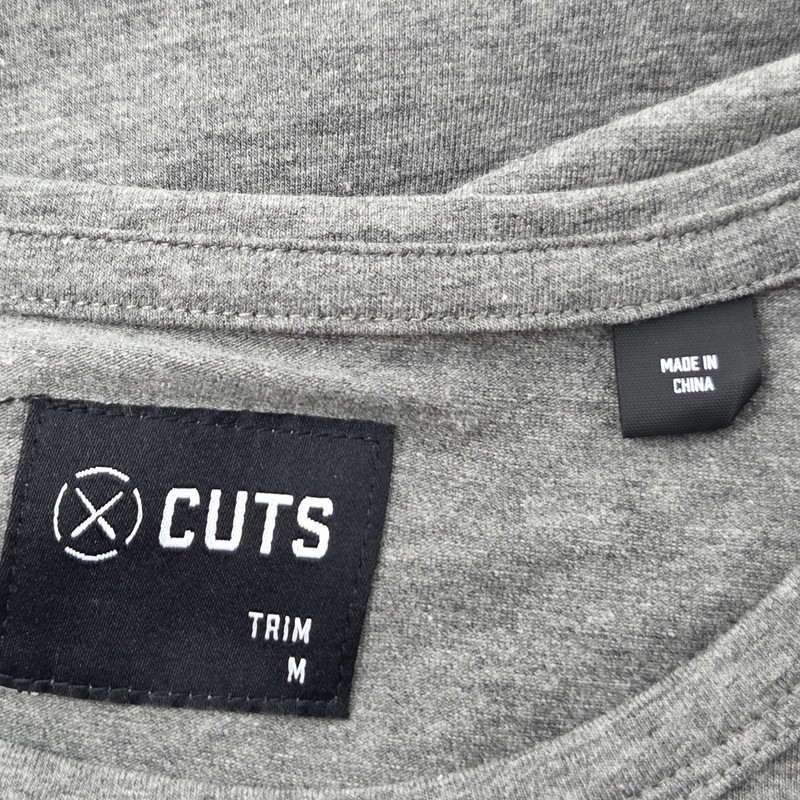CUTS The Friday Projects Short Sleeve Trim Fit T Shirt Mens Medium Gray NWOT gallery
