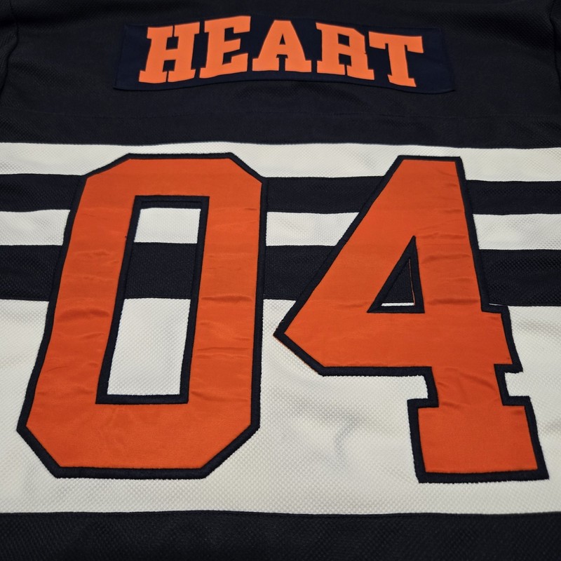 Sz LARGE Billionaire Boys Club Big Buck Hockey Jersey Navy White Orange Pullover gallery