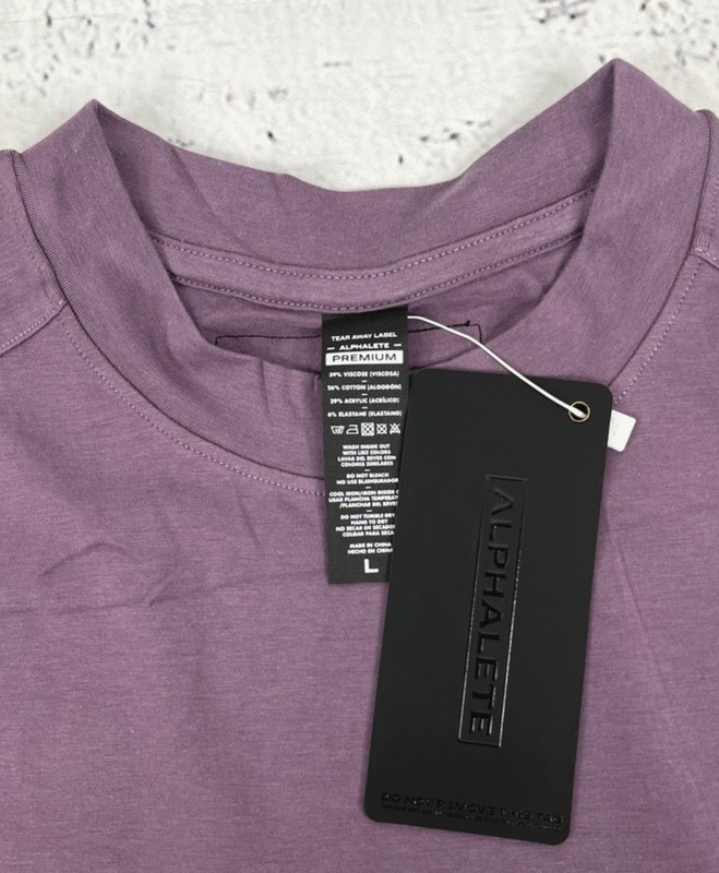 Alphalete Men's Premium Stepped Hem Tank - Black Plum, Size Large (L) - NEW gallery