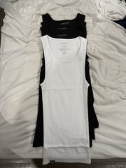 Ekkovision Ribbed Tank 4 pack (3 black/1 white) (willing to sell individually)