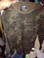 Ae American Eagle Flex Camoflauge Camouflage Green Pattern Shirt Mens Long…