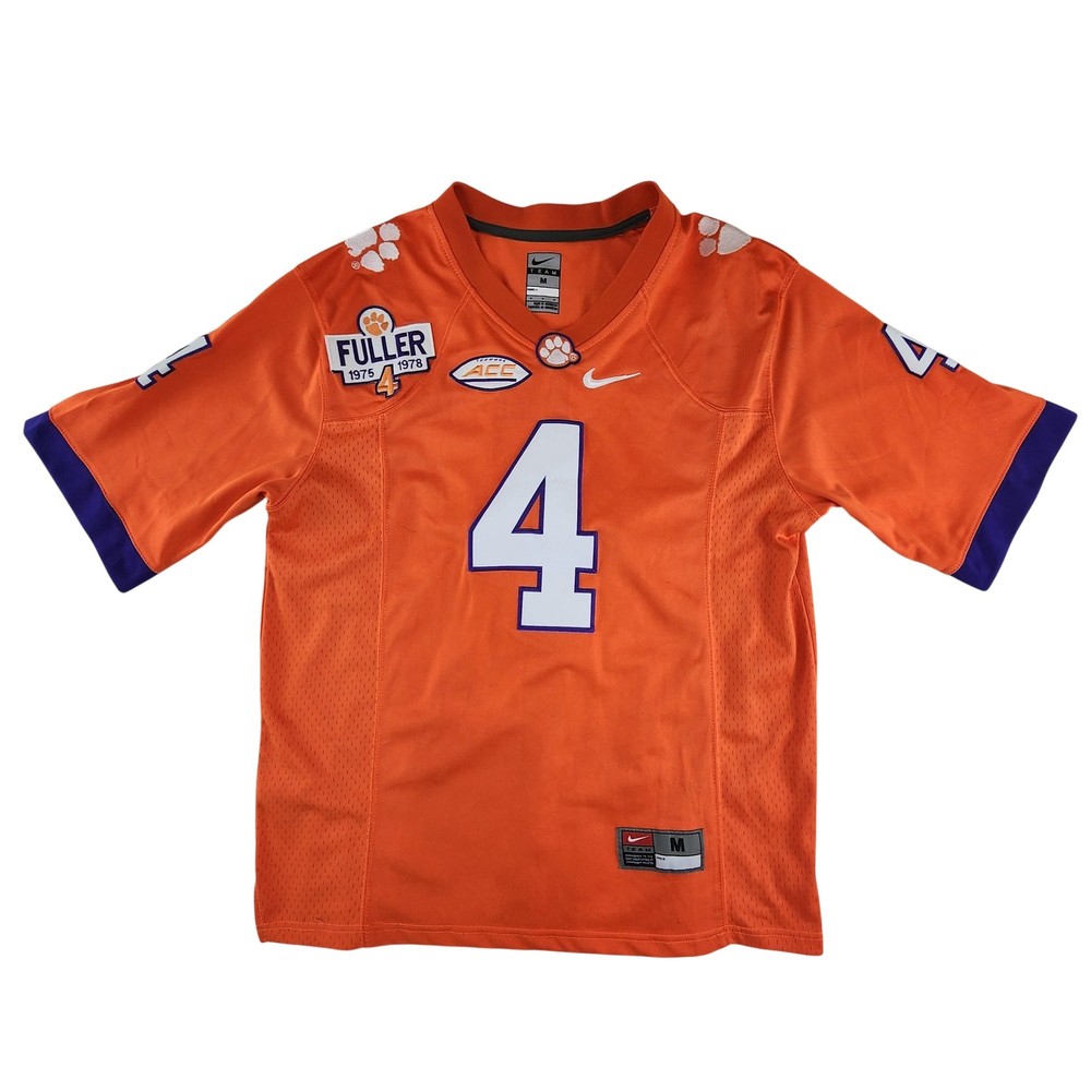 Clemson Tigers Jersey Medium Orange NCAA Football Nike Deshaun Watson 4
