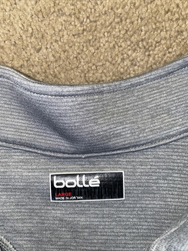 Bolle Quarter Zip Pullover Mens Large Gray Athletic Top 0118 gallery