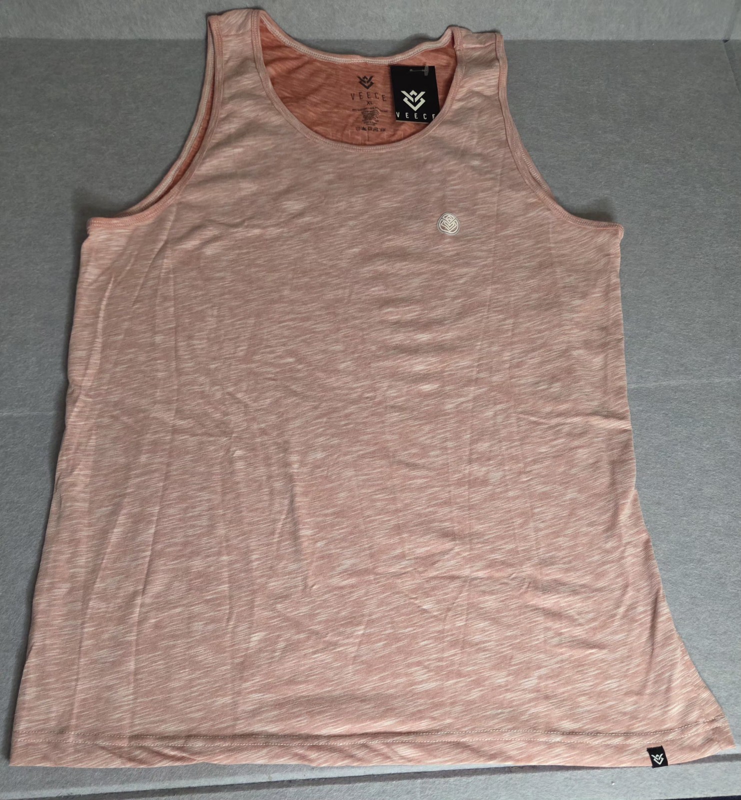 VEECE Armor Tank Top Men's XL Pink Heather Sleeveless Graphic Back NWT V1162 gallery