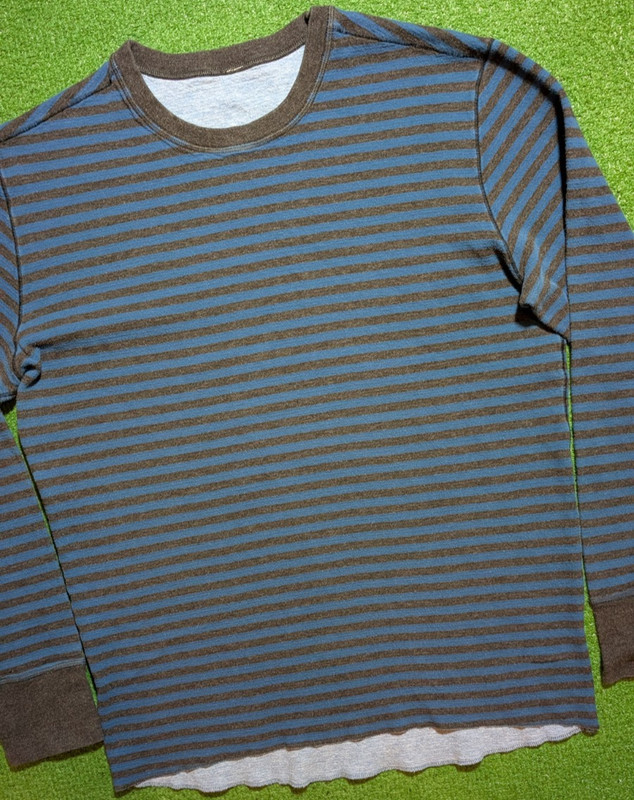 Lululemon Binary Crew Rugged Blue Heathered Black / Heathered Tempest Blue Sz L gallery