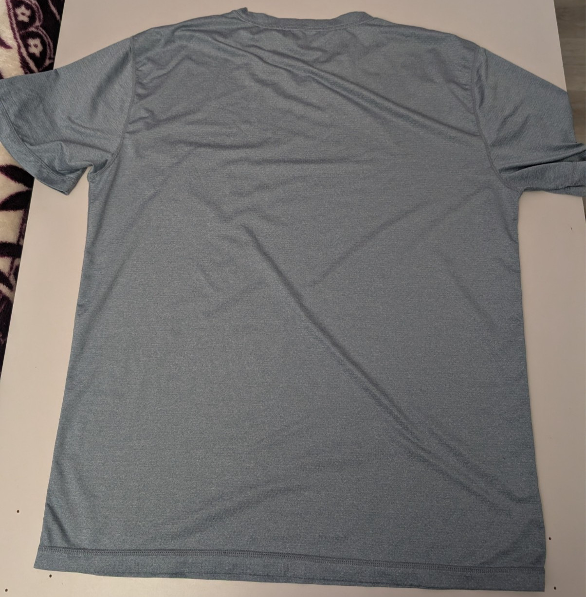 Vuori Mens Large Tradewind Performance Pocket Tee Shirt Blue Heather 23x28 gallery