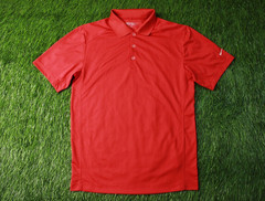 NIKE GOLF DRI-FIT 2015 MEN TRAINING SPORT RED POLO SHIRT JERSEY ORIGINAL SIZE S
