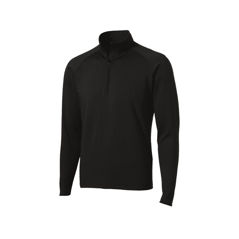 Sport-Tek Sport-Wick Stretch 1/2-Zip Pullover St850 Size XLarge Black gallery