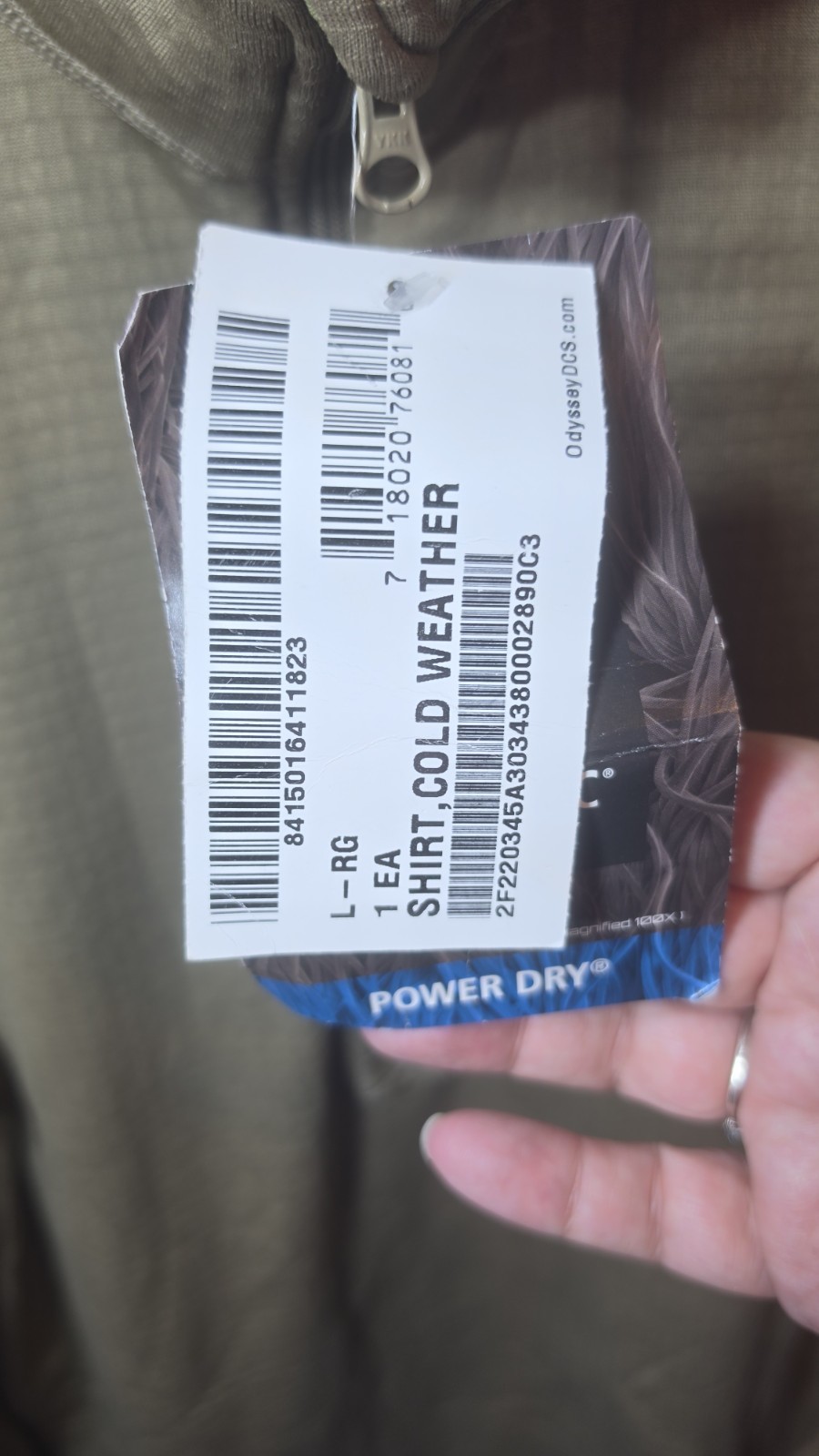 Polartec Power DryPullover Cold Weather Mens Large gallery