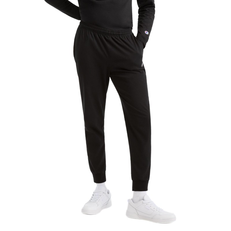 Champion Everyday Jogger Sweatpants Black Size XL Cotton Cuff Hem Mens gallery
