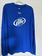 Miller Light Under Armour HeatGear Long Sleeve Shirt Men’s Size Xl