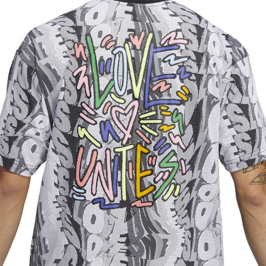 Adidas Originals Pride AOP Men T-Shirt Size Large White Black HC3082 Love Unites gallery