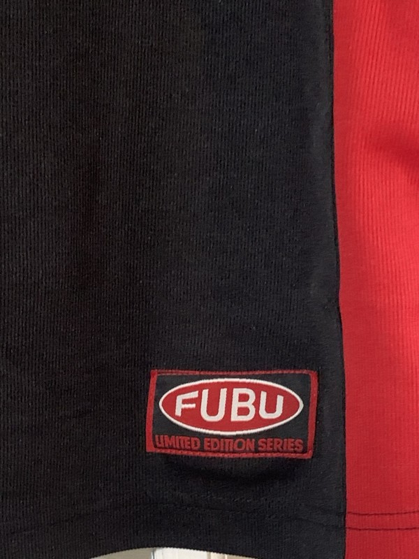 Vintage FUBU Jersey Mens 2X Sports 05 Champions Streetwear Patch Red Blue 90s gallery