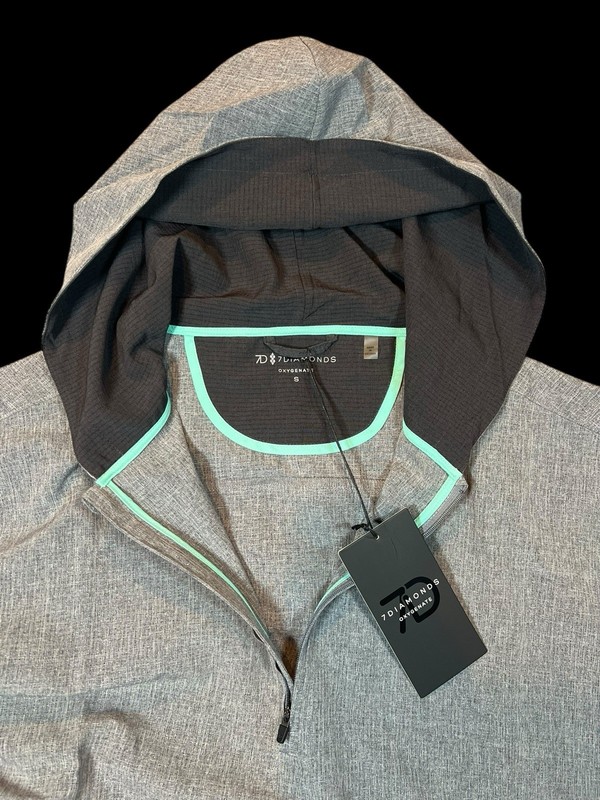 7 Diamonds Oxygenate 1/4 Zip Men’s Pullover Hoodie Lightweight Quick Dry Small gallery