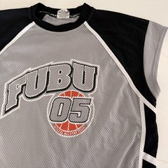 Vintage 90’s FUBU SPORT 05 All Star Team Basketball Jersey XL Black Gray Y2K