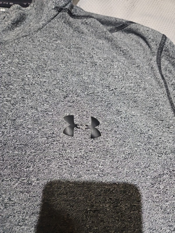 Under Armour Shirt Mens XL Gray 1/4 Zip Threadborne Heatgear Sunkist Preformance gallery