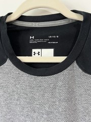 Men’s Under Armor Loose Heat Gear, 3/4 Sleeve, Black And Grey, Size L