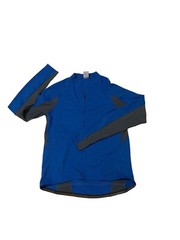 Nike Sphere Dry 3/4 Zip Blue & Gray Cycling Pullover Shirt Long Sleeve Sz Large