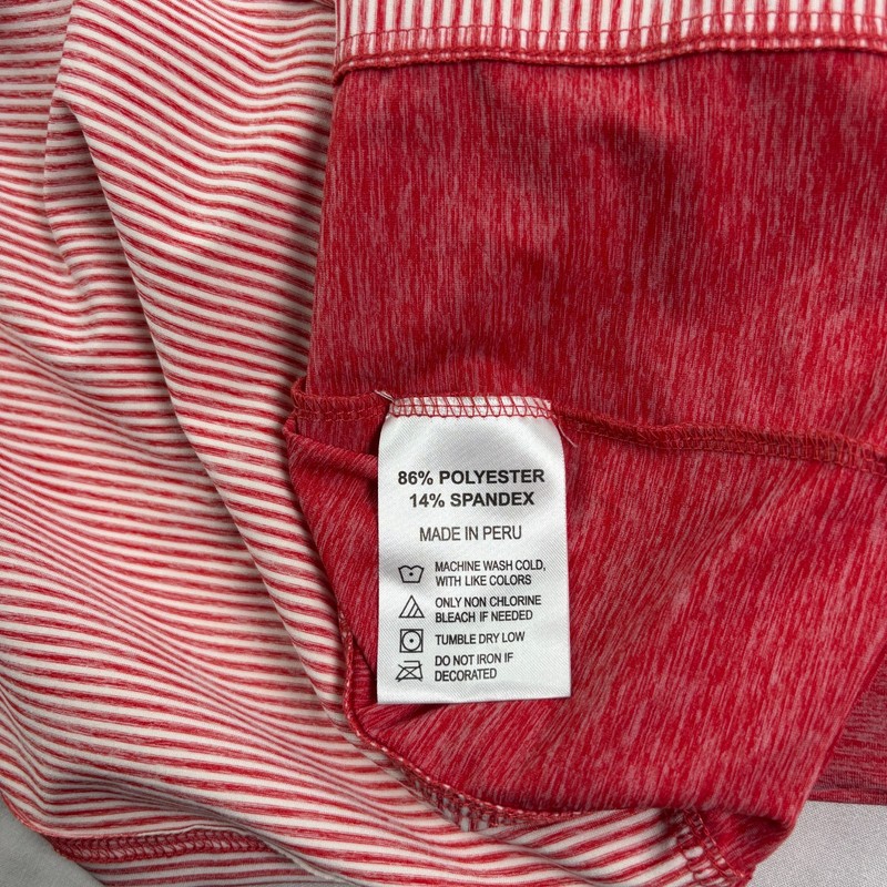 Onward Reserve Shirt Mens XL Red Striped 1/4 Zip Golf Pullover Performance gallery