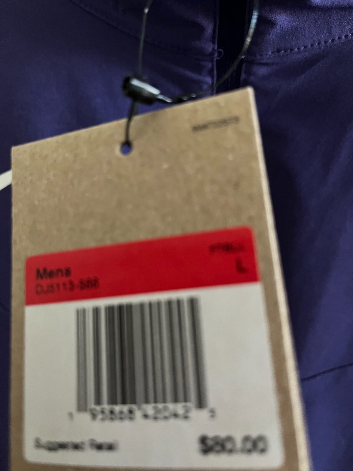Nike Coaches Performance Short Sleeve Sideline Purple Jacket Men's L DJ5113-586 gallery