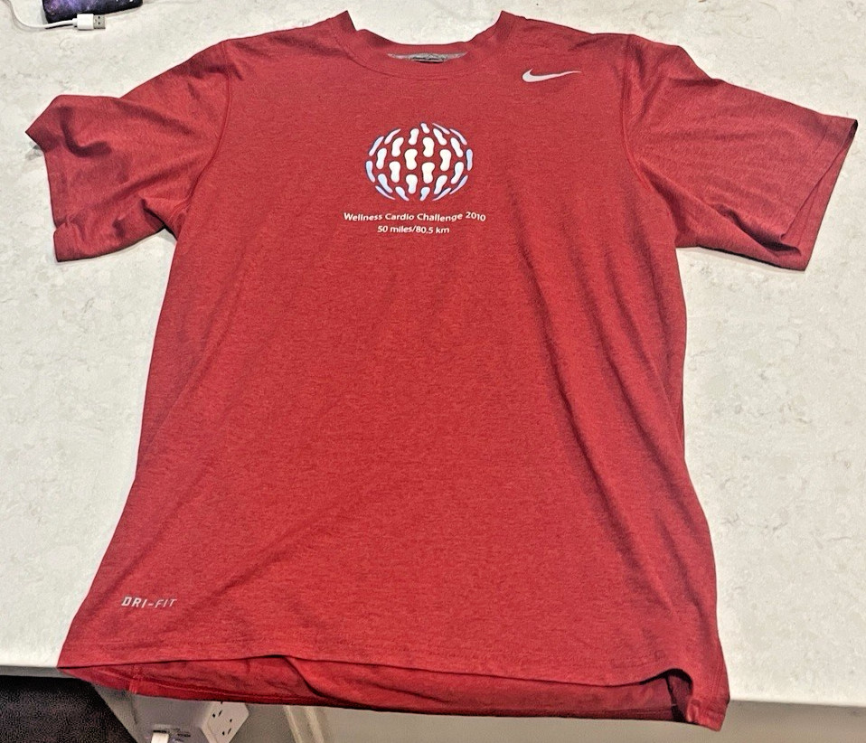 Apple Wellness Cardio Challenge 2010 Short Sleeve Shirt Small SM S Nike DRI-FIT gallery