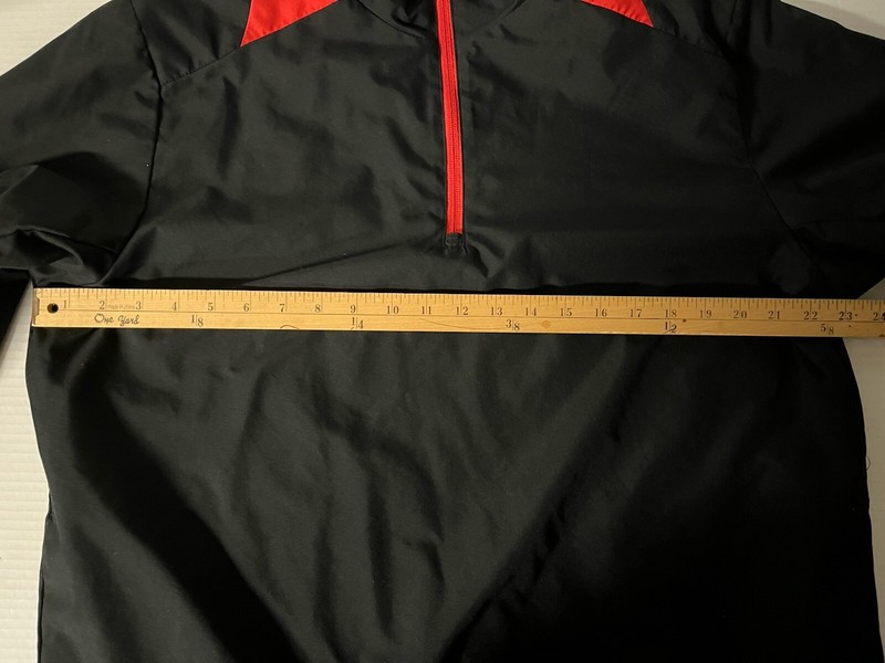 Pro Series 1/4 Zip Outerwear Pullover Med Black/Red gallery