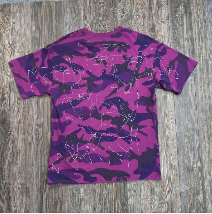 Bro Pluto T Shirt X meta Infinite Pink camo Shirt Size Large unisex Retro Y2K gallery