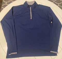 CLOUDVEIL MEN’S NAVY BLUE. 1/4 ZIP PULLOVER Midlayer Dark Blue sz LARGE