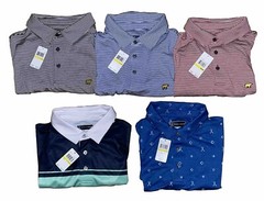 RTLS $294 – LOT OF 5 – PGA PRO SERIES & JACK NICKLAUS MENS GOLF SHIRTS SZ M
