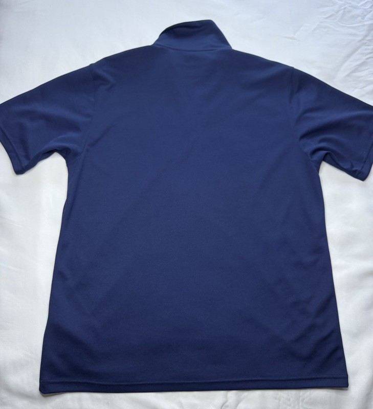 Adidas Climalite Men’s Medium Short Sleeve Polo Navy Golf Activewear Lightweight gallery
