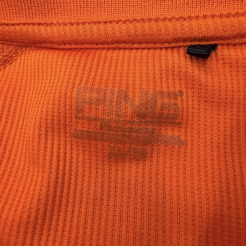 PING Apparel Long Sleeve Performance Golf Shirt Mens XL Orange Sports Outdoors gallery