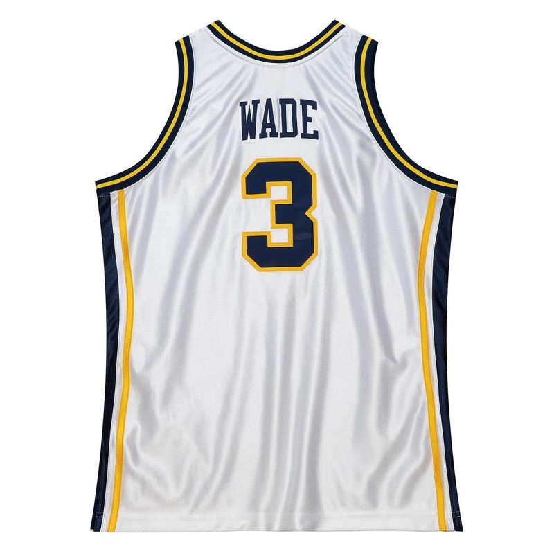MITCHELL & NESS NCAA WHITE JERSEY MARQUETTE 2002 DWYANE WADE gallery