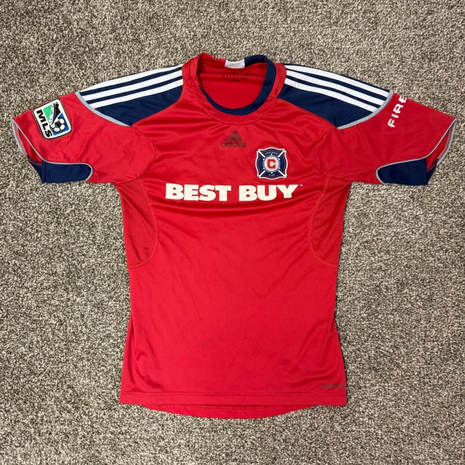 Adidas Chicago Fire MLS Soccer Jersey Mens Red Best Buy Sponsor Short Sleeve S gallery