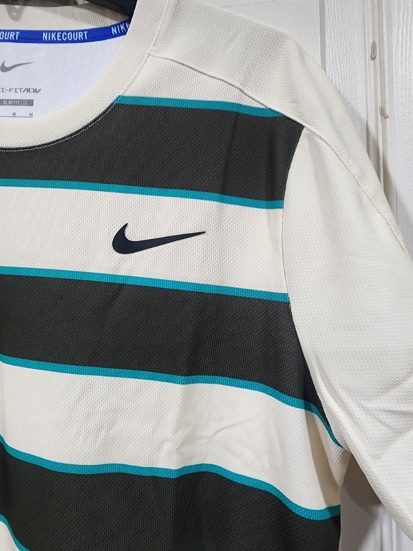 Nike Carlos Alcaraz 2025 Roland Garros French Tennis Shirt Medium FZ6934-110 gallery