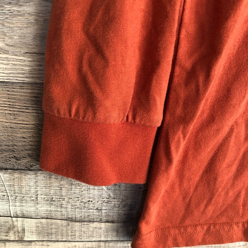 Peloton Together We Go Far Adult Small Long Sleeve Crewneck Shirt Orange gallery